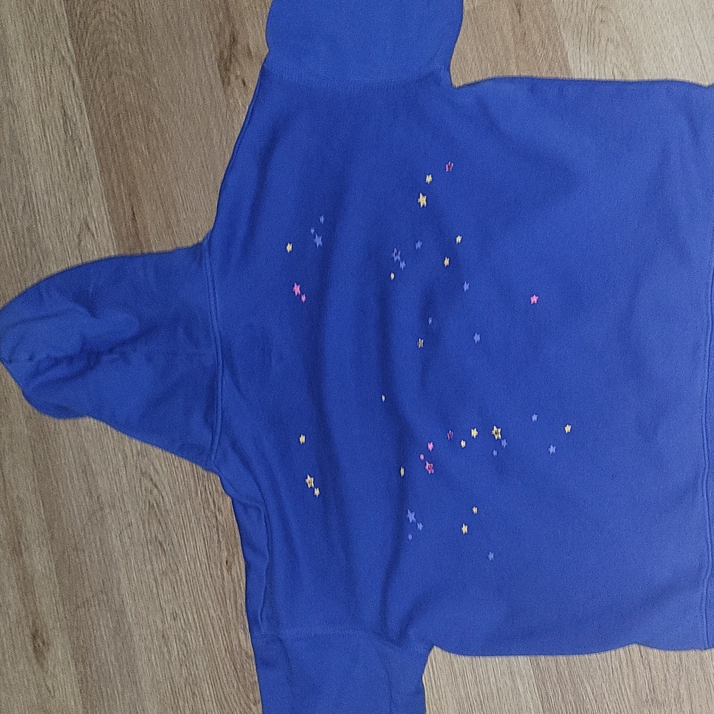 Blue Tc Sp5der Hoodie Mens Size M